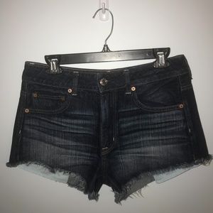 High waisted jean shorts